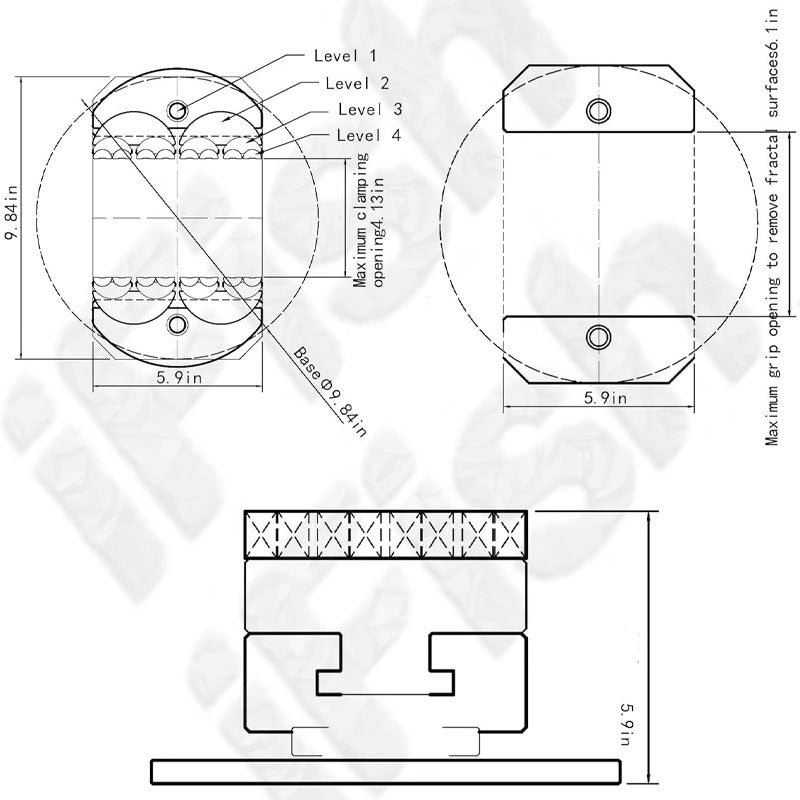 FORGEAXIS™ STAINLESS FRACTAL VISE